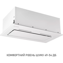 Вытяжка MINOLA HBI 6473 WH GLASS 800 LED Line White (УТ000004538)