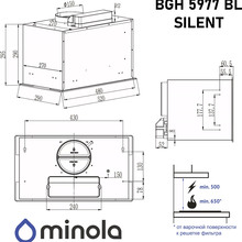 Витяжка MINOLA BGH 5977 Silent Black (УТ000004548)