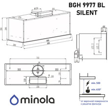 Вытяжка MINOLA BGH 9977 Silent Black (УТ000004550)