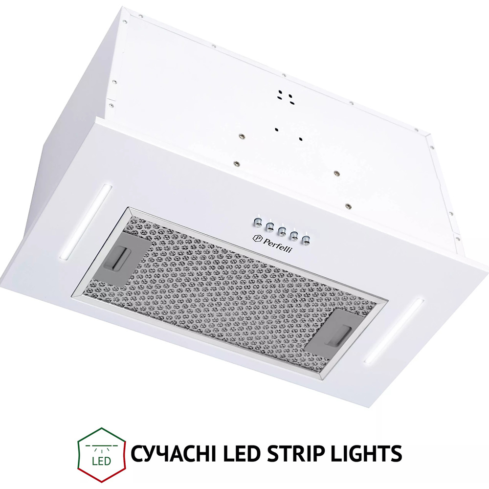Витяжка PERFELLI BI 5453 WH 850 LED Strip Тип вбудована (настільна)