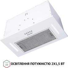 Витяжка PERFELLI BI 5453 WH 850 LED Strip