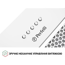 Витяжка PERFELLI BI 5453 WH 850 LED Strip