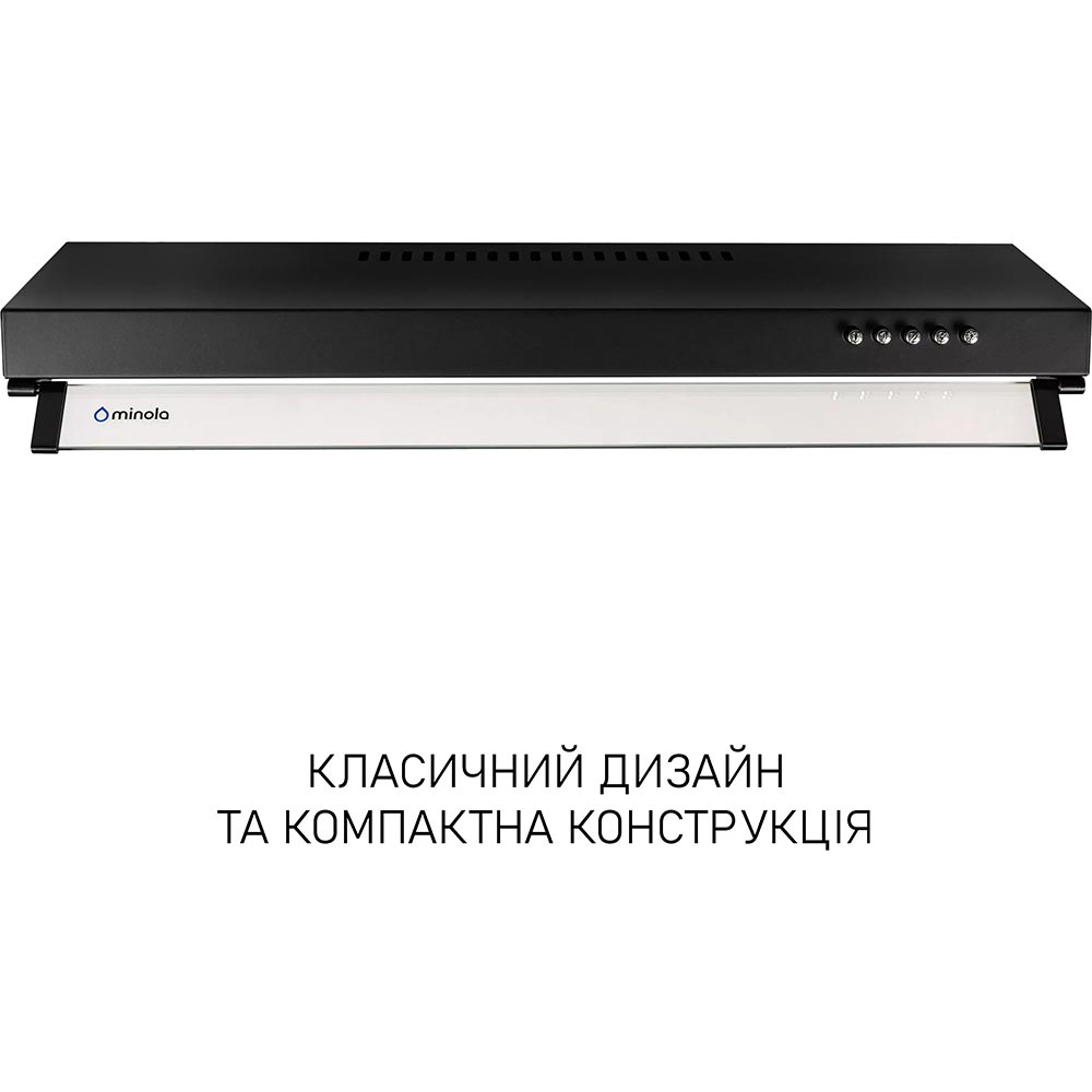 Огляд Витяжка MINOLA HPL 633 Black (УТ000004653)