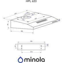 Витяжка MINOLA HPL 633 Black (УТ000004653)