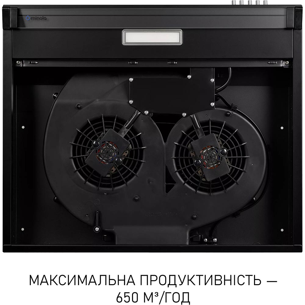 Зовнішній вигляд Витяжка MINOLA HPL 633 Black (УТ000004653)