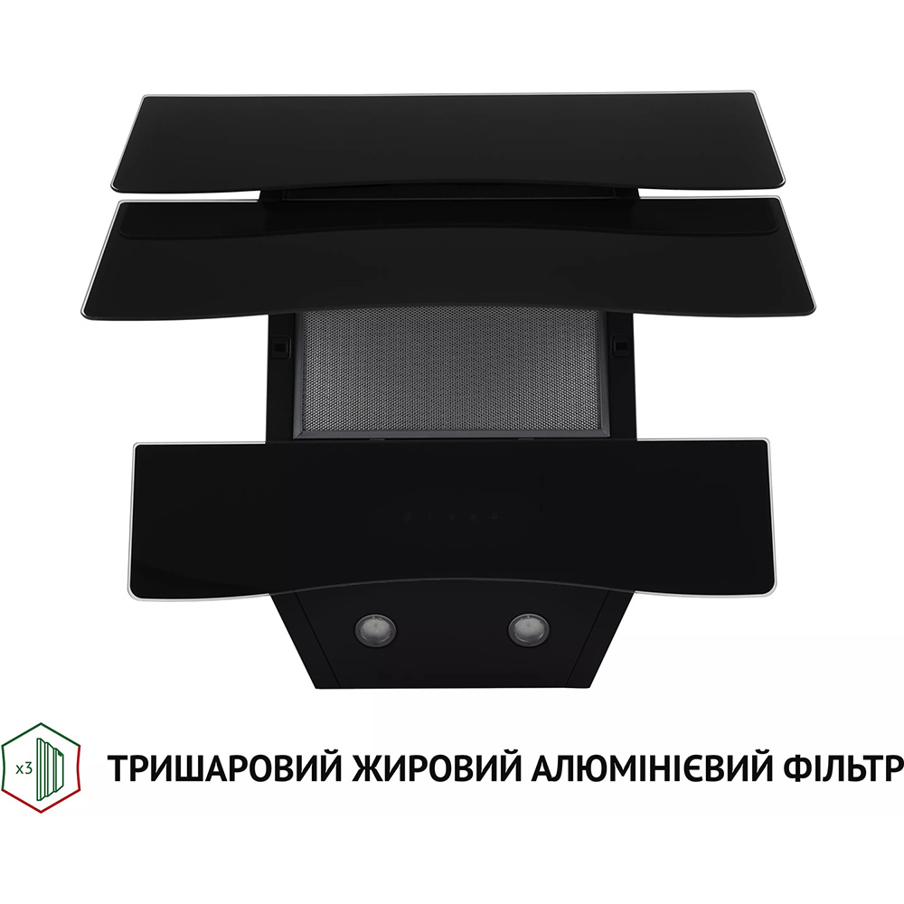 Внешний вид Вытяжка PERFELLI DNS 6482 D 850 BL LED