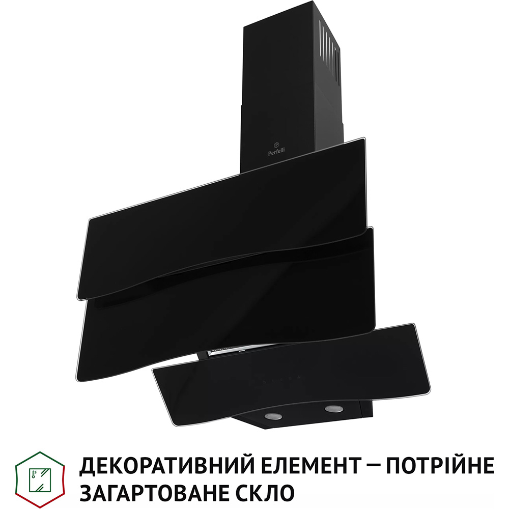 Вытяжка PERFELLI DNS 6482 D 850 BL LED Тип наклонная