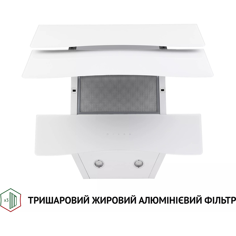 Вытяжка PERFELLI DNS 6482 D 850 WH LED Режим работы отвод