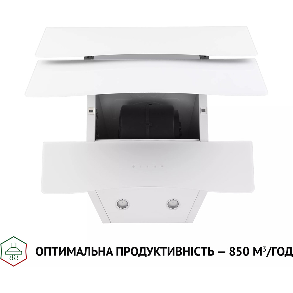 Внешний вид Вытяжка PERFELLI DNS 6482 D 850 WH LED