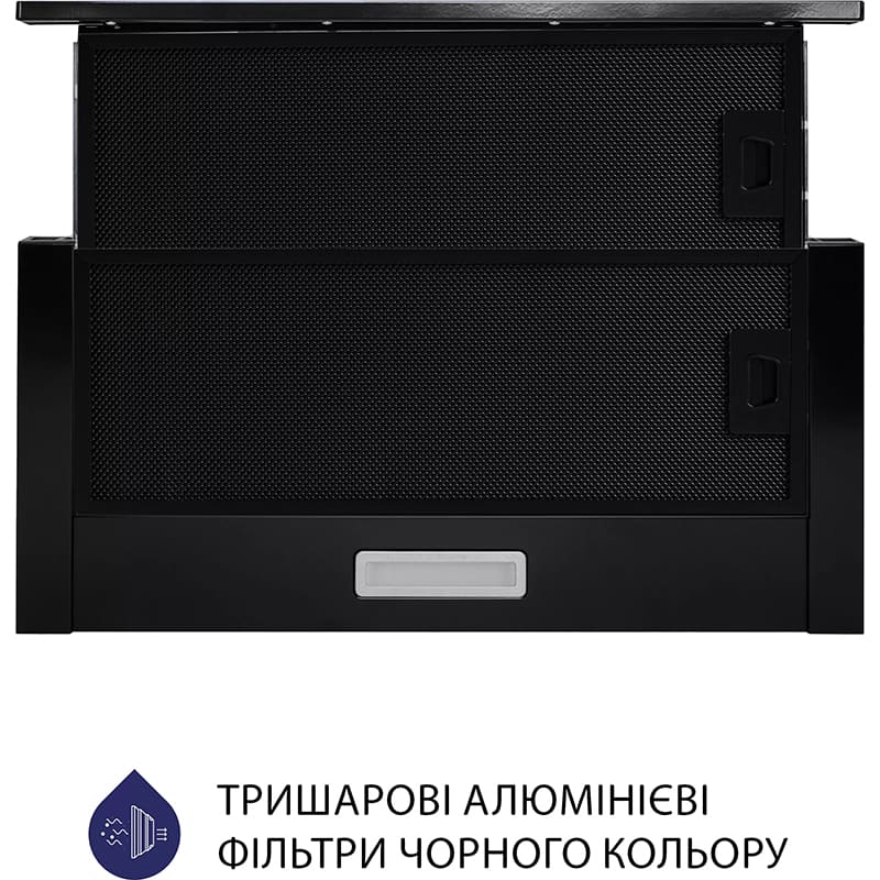 Вытяжка MINOLA HTL 5614 BLF 1000 LED Мощность мотора 130