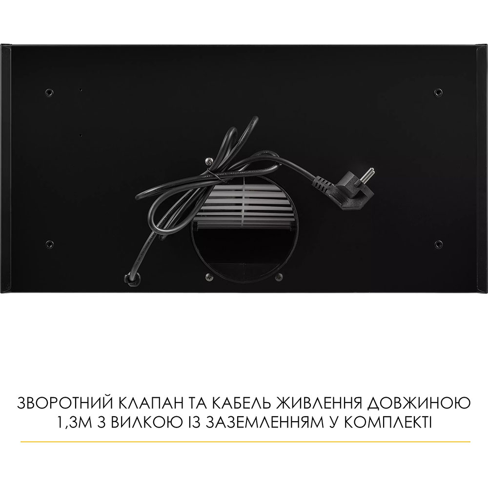 Зображення Витяжка WEILOR LUMINA WBG 65 Black (УТ000004535)