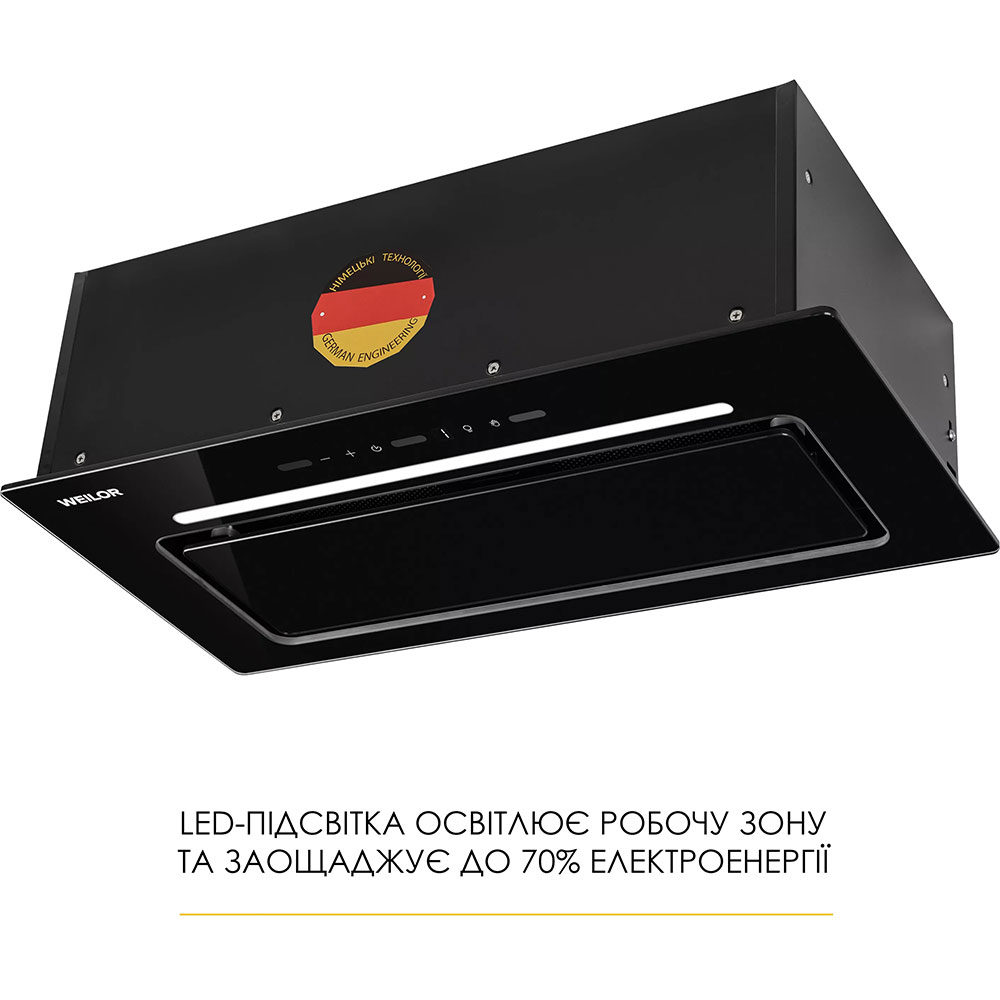 Витяжка WEILOR LUMINA WBG 65 Black (УТ000004535) Режим роботи відведення