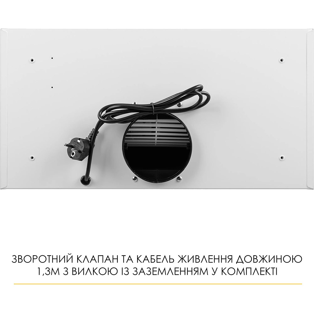 У Фокстрот Витяжка WEILOR LUMINA WBG 65 White (УТ000004536)