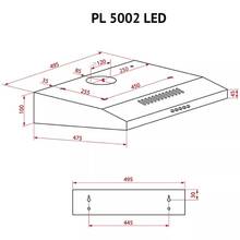 Витяжка PERFELLI PL 5002 W LED