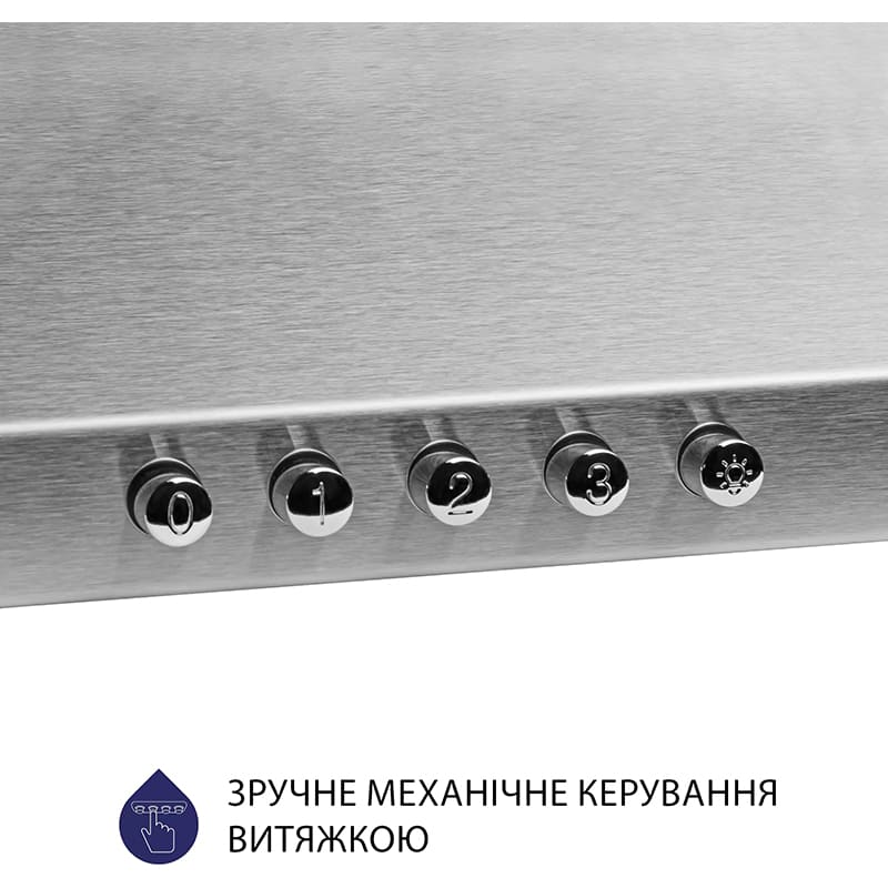 Вытяжка MINOLA HK 5214 I 700 LED Диаметр воздуховода 150