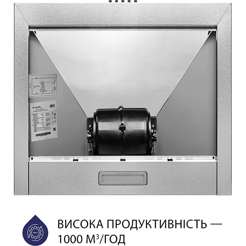 Вытяжка MINOLA HK 5614 I 1000 LED Тип купольная