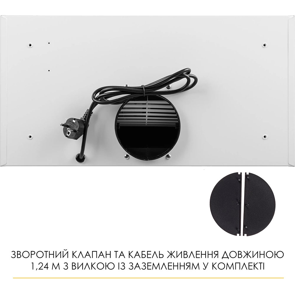 В Україні Витяжка WEILOR LUMINA WBG 69 White Silence (УТ000004556)