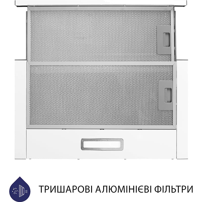 Вытяжка MINOLA HTL 514 WH LED Диаметр воздуховода 120