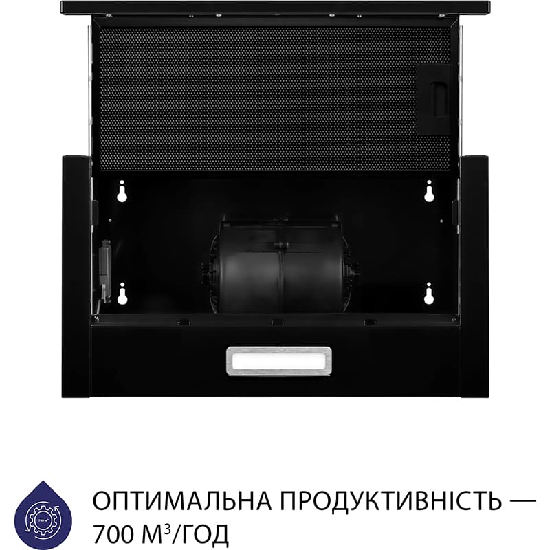 Витяжка MINOLA HTL 5214 BLF 700 LED Діаметр повітропровода 150
