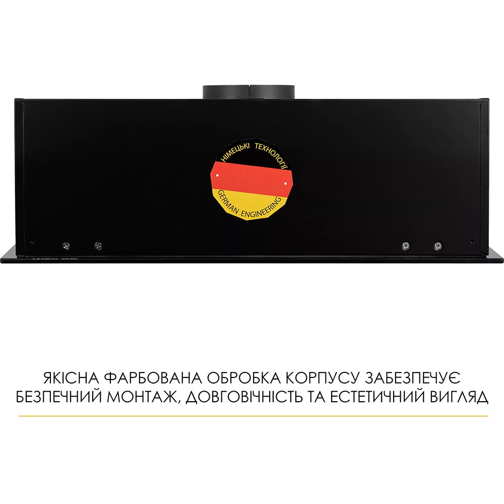 Вытяжка WEILOR LUNA WBG 55 Black (УТ000004608) Диаметр воздуховода 120