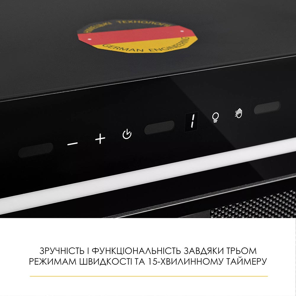 Изображение Вытяжка WEILOR LUNA WBG 55 Black (УТ000004608)