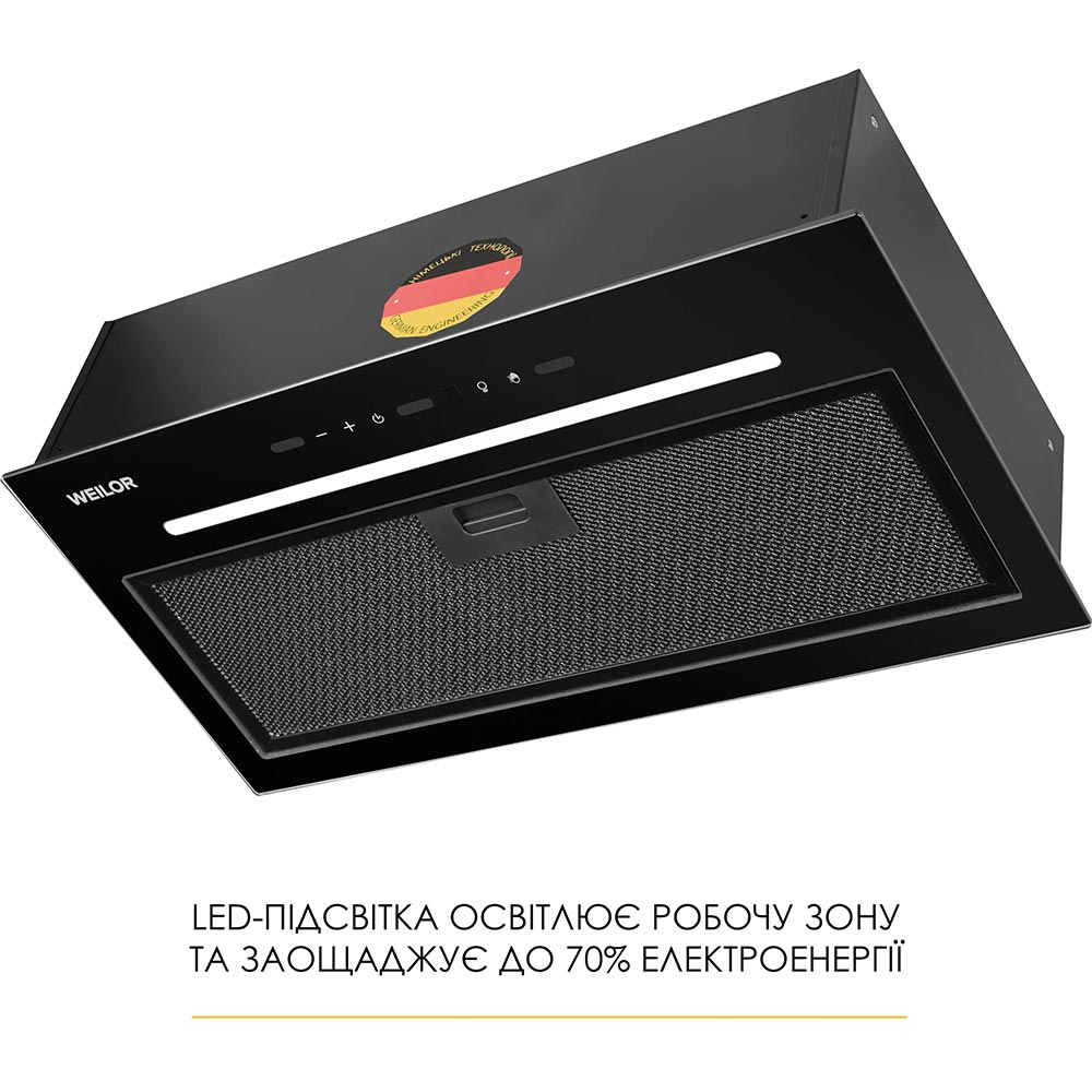 Вытяжка WEILOR LUNA WBG 55 Black (УТ000004608) Режим работы отвод