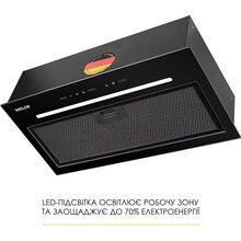 Вытяжка WEILOR LUNA WBG 55 Black (УТ000004608)