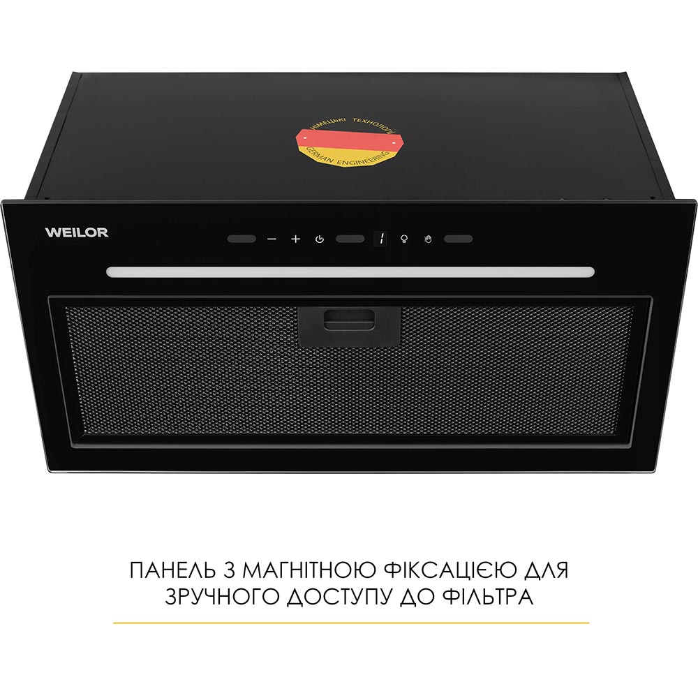 Вытяжка WEILOR LUNA WBG 58 Black (УТ000004610) Тип встраиваемая