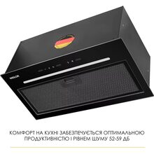 Вытяжка WEILOR LUNA WBG 58 Black (УТ000004610)
