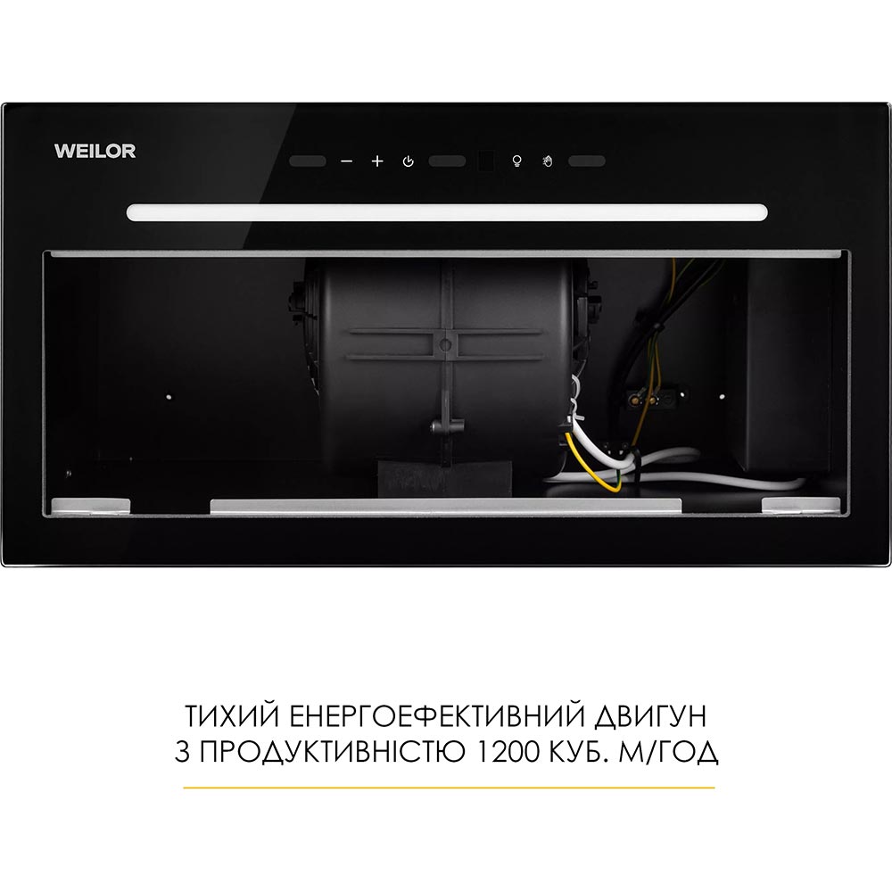Внешний вид Вытяжка WEILOR LUNA WBG 58 Black (УТ000004610)