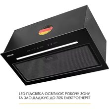 Вытяжка WEILOR LUNA WBG 58 Black (УТ000004610)