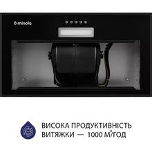 Витяжка MINOLA HBI 5614 BL 1000 LED