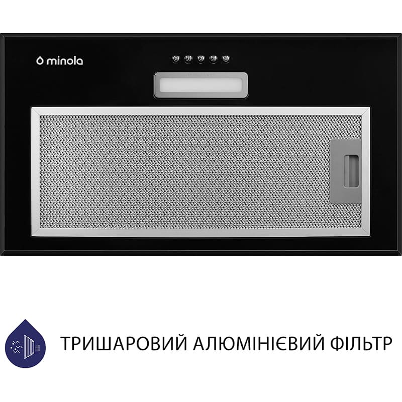 Витяжка MINOLA HBI 5614 BL 1000 LED Тип вбудована