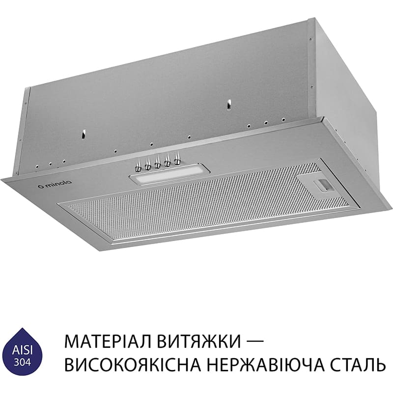Вытяжка MINOLA HBI 5614 I 1000 LED Диаметр воздуховода 150