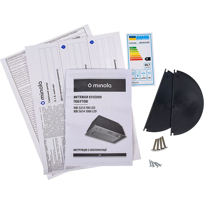 Изображение Вытяжка MINOLA HBI 5614 WH 1000 LED