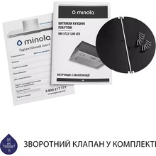 Вытяжка MINOLA HBI 5722 BL 1200 LED