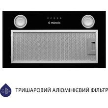Вытяжка MINOLA HBI 5722 BL 1200 LED