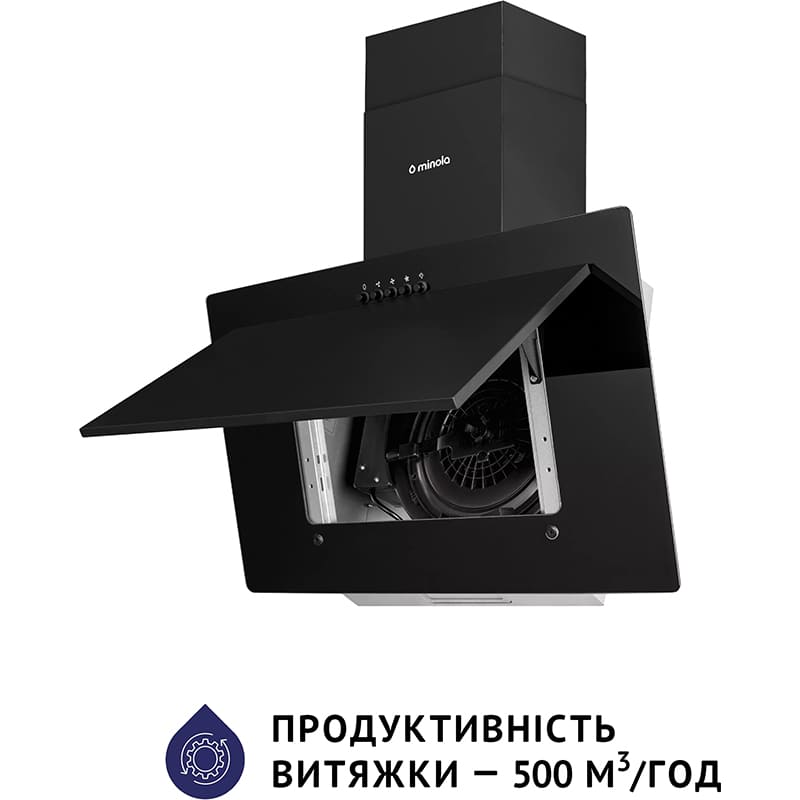 Фото Вытяжка MINOLA HDN 6124 BL LED