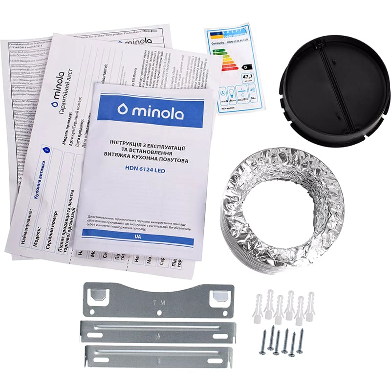 В Украине Вытяжка MINOLA HDN 6124 BL LED