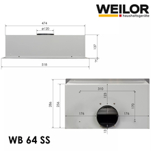Витяжка WEILOR WB 64 SS
