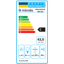 Вытяжка MINOLA HDN 6224 BL 700 LED
