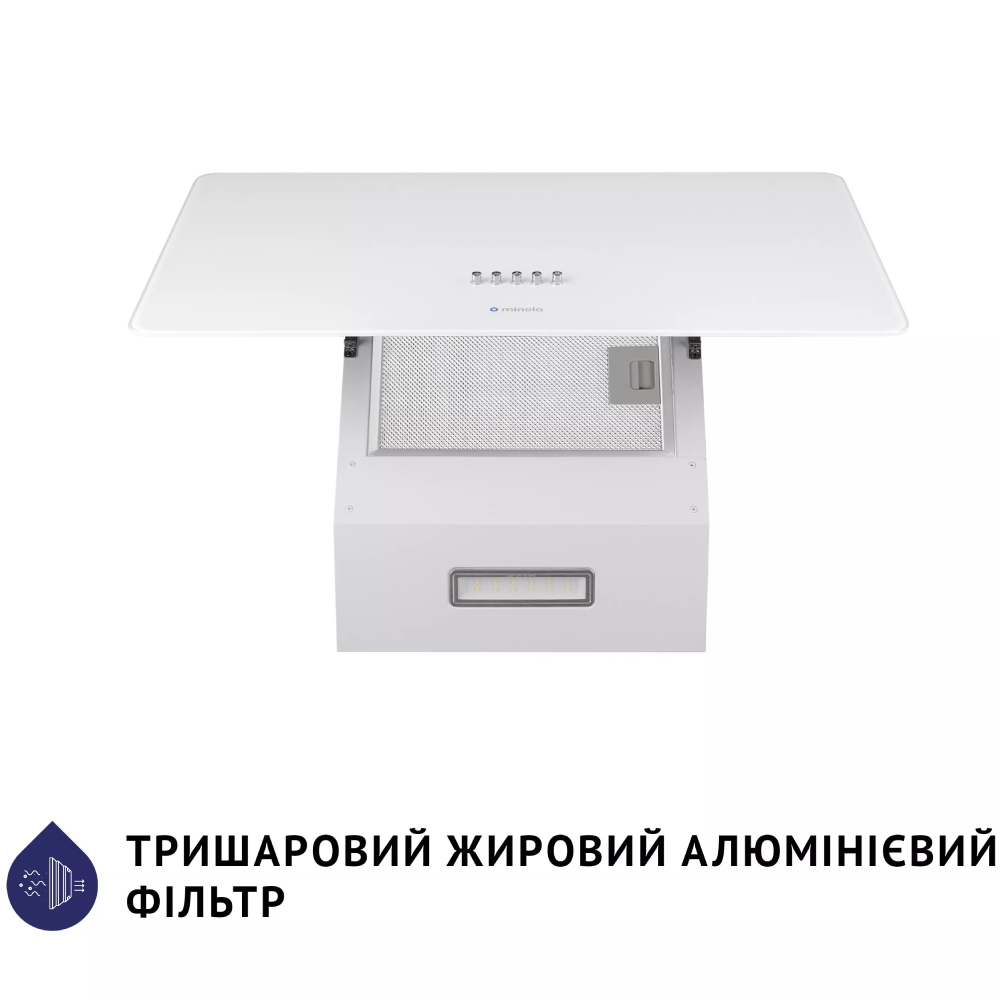Фото Витяжка MINOLA HDN 6224 WH 700 LED