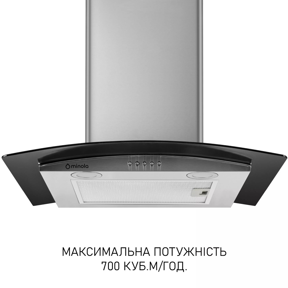 Вытяжка MINOLA MTG 6242 I LED Мощность мотора 65