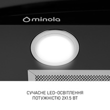 Витяжка MINOLA MTG 6642 BL LED