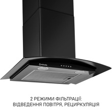 Витяжка MINOLA MTG 6642 BL LED