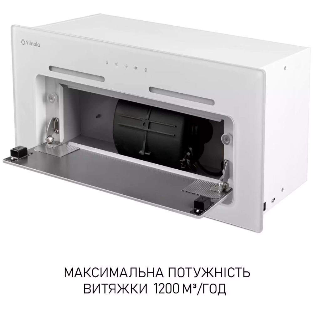 Замовити Витяжка MINOLA HBI 6873 WH GLASS 1200 LED Line