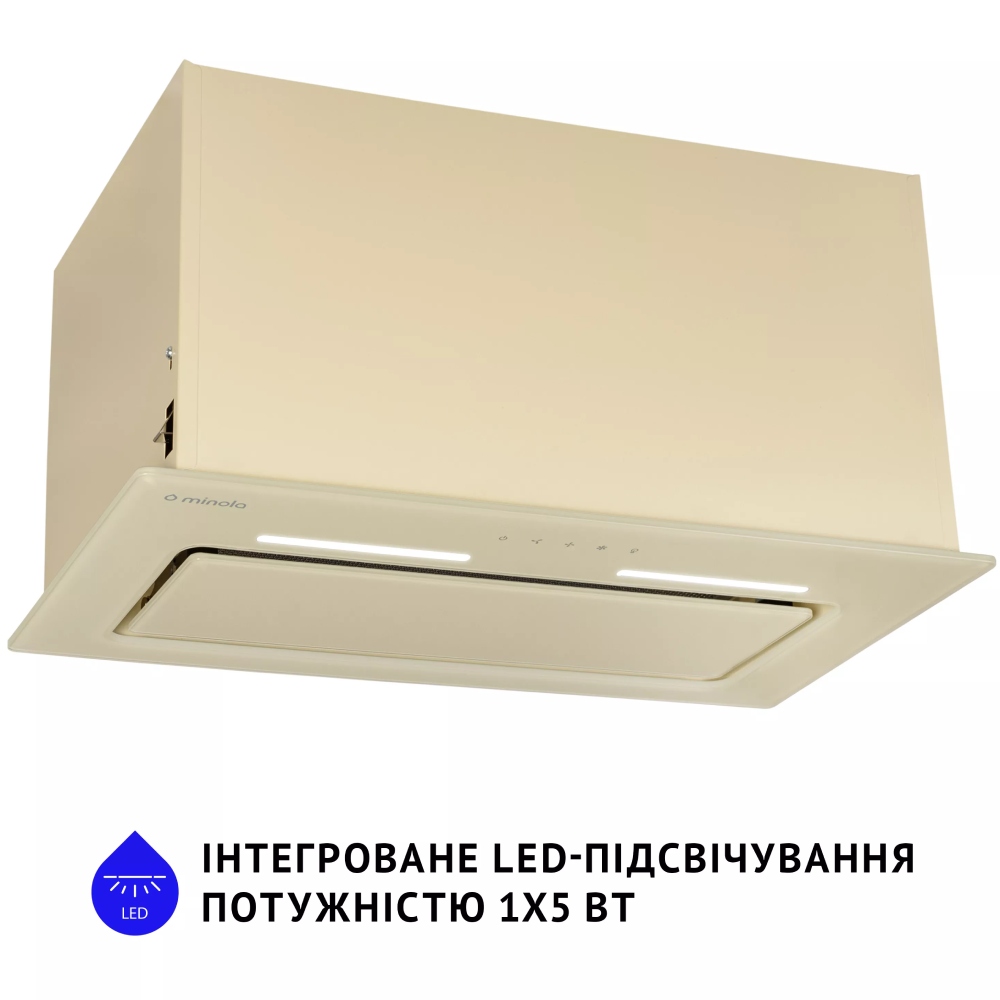 Витяжка MINOLA HBI 6873 IV GLASS 1200 LED Line Додатково опціональний вугільний фільтр 0020