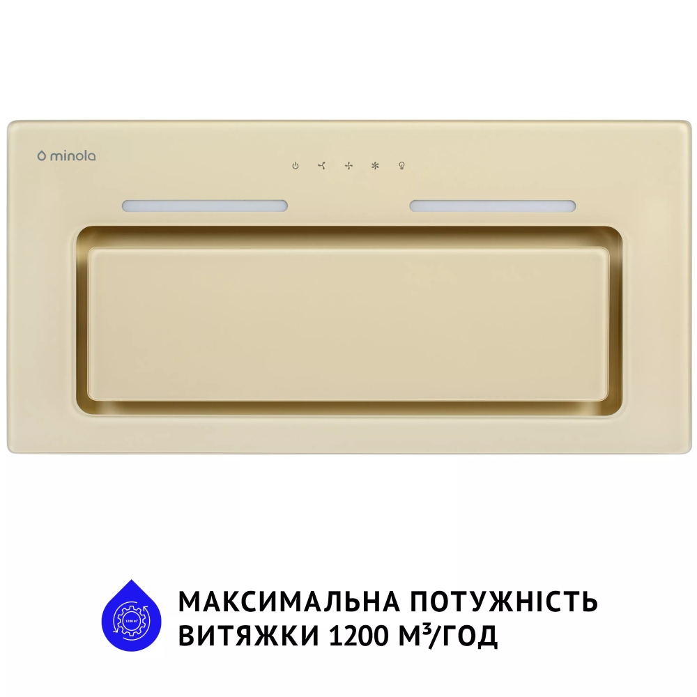 Витяжка MINOLA HBI 6873 IV GLASS 1200 LED Line Тип вбудована