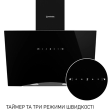 Вытяжка MINOLA HVS 6812 BL 1200 LED