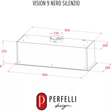 Вытяжка PERFELLI Design Vision 9 Nero Silenzio